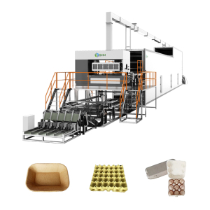 Máquina para fabricar bandejas de huevos de papel usado