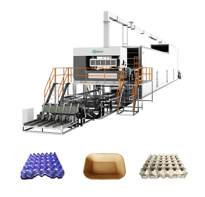 Máquina para fabricar bandejas de huevos a partir de pulpa de papel