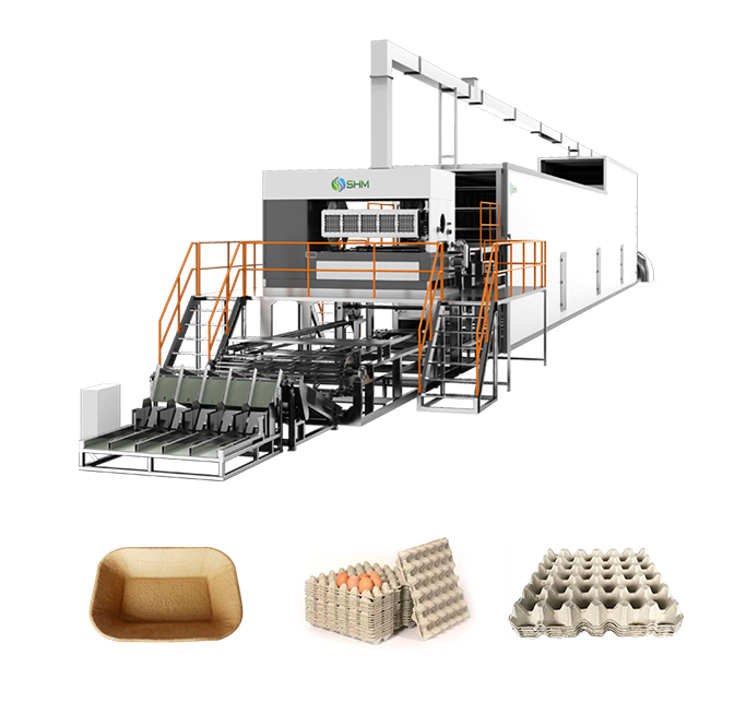 Máquina para fabricar cajas de huevos