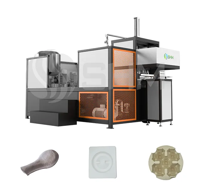 Petite machine de moulage d'emballages en papier