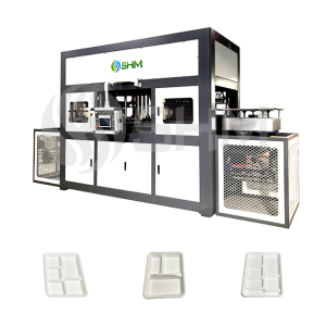 Máquina para fabricar vajillas de pulpa biodegradable