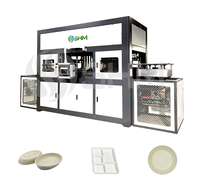 Machine de fabrication de boîtes à lunch biodégradables