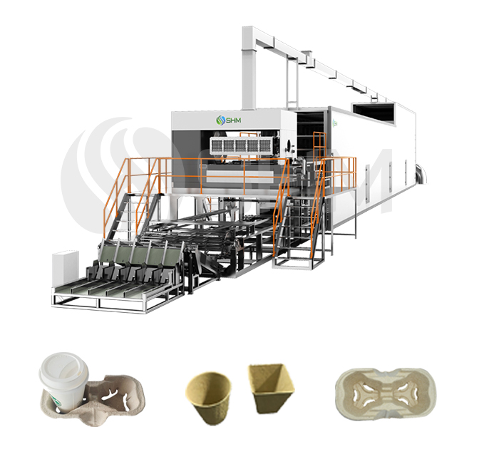 Rotary recycle paper egg tray equipment