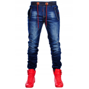 men drawstring jogger jeans