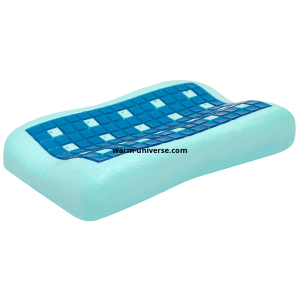 2314-2 Luxurious Contour Memory Foam Pillow with Ventilated Cooling Gel Pad