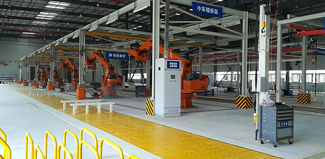 Guangdong Plate Link Chain+Manipulator Dismantle Line