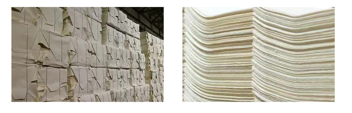 Molded pulp raw material